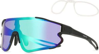SmartBuy Collection Single Lens Full Rim TR90 Mens Prescription Sunglasses Black Size 135 - SmartBuy Collection