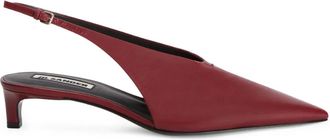 Jil Sander Leren pumps - Rood