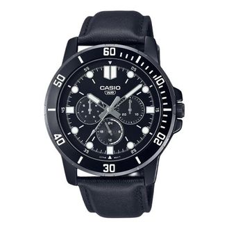 Casio Casio Dress Classic Minimalistic Stainless Steel Analog Watch Black Metallic MTP-VD300BL-1E