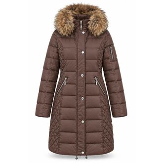 Danwear Abrigo de plum&oacute;n - Coats - Mujer - Marr&oacute;n - M