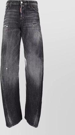 Dsquared2 trousers five pockets belt loops distressed