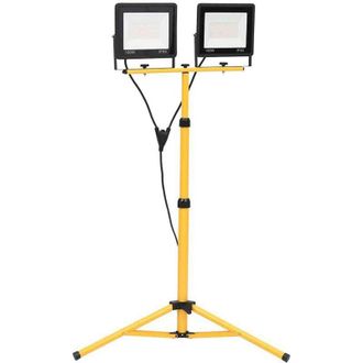 vidaXL Foco Led Con Tr&iacute;pode 2x100 W Blanco Fr&iacute;o Vidaxl