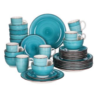 OEM Juego De Vajilla De 32 Piezas, Porcelana De Alta Calidad, Apto Para Microondas