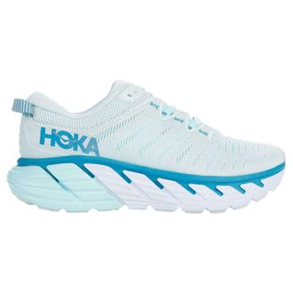 Hoka One One Hoka Gaviota 3 Textile Womens Lace Up Trainers - Morning Mist Blue Tint - Size:UK 4.5