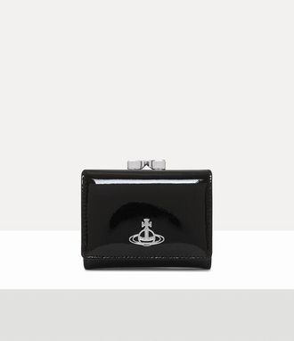 Vivienne Westwood Small Frame Wallet Leather Black One Size Women