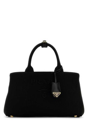 Prada Black canvas shopping bag