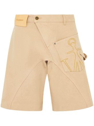 J.W.Anderson Twisted shorts - men - Cotton/Cotton - 50 - Neutrals