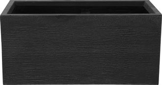 Beliani Beliani - Maceta De Fibras De Arcilla Negra 80 X 37 X 38 Cm Para Interior Y Exterior Rectangular Myra