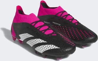 adidas MENS PREDATOR ACCURACY.1 FG FOOTBALL BOOTS - Black/White - Size UK 6