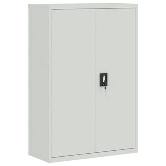 vidaXL Armario De Oficina De Acero Gris 90x40x140 Cm Vidaxl