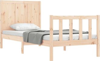 vidaXL Bed Frame without Mattress 100x200 cm Solid Wood Pine Vidaxl