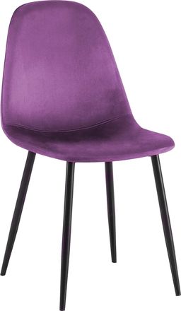 Clp Silla De Comedor Napier Lila Terciopelo