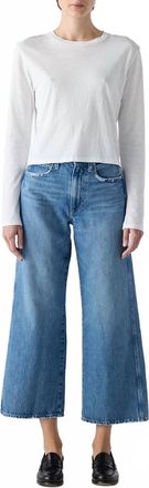 Amo Womens Frida Crop Jeans In Smitten