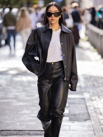 Come abbinare i pantaloni di pelle? 5 outfit cool per l’autunno
