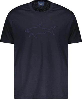 Paul & Shark Zwart zacht T-shirt- veelzijdig voor elke gelegenheid - Heren - T-shirts - Blauw - S - Katoen - Tops