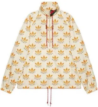Gucci x adidas Trefoil Print Jacket Ivory 696651-Z8A2I-9233
