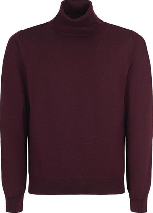 Tagliatore Turtleneck Trui - Heren - Coltruien - Rood - 2XL - Wol - Truien & Vesten