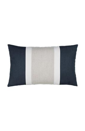 Elaine Smith Nevis panelled dimensional banded Indoor & Outdoor Woven Accent Pillow in Indigo at Nordstrom, Size 12X20