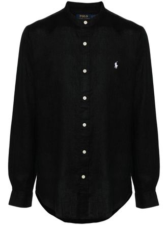Polo Ralph Lauren Polo Pony-motif linen shirt - Black