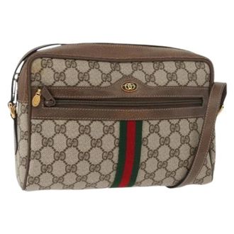 Gucci Pre-owned Cross Body Bags, female, Beige, Size: ONE SIZE Pre-owned Vintage Shoulder Bag