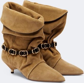 Isabel Marant Edrik embellished suede ankle boots