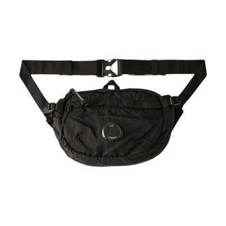 C.P. Company C.p. Company, Tassen, Heren, Zwart, ONE Size, Nylon, Nylon B Lens Crossbody Pack