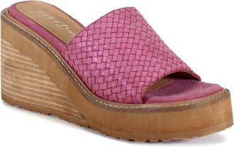 Diba Womens Stare Down Wedge Sandal In Pink