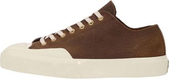 Superga 2432 Works Elephant Tumbled Leather - unisex - Sneakers - Bruin - 42 EU - Katoen - Schoenen