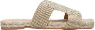 Castaner Woven Slider - Dames - Sandalen - Geel - 41 EU - Rayon - Schoenen