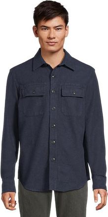 L.L.Bean Signature 1933 Chamois Cloth Shirt Mens Clothing Indigo Heather : 3XL, Chamois/Cotton/Flannel