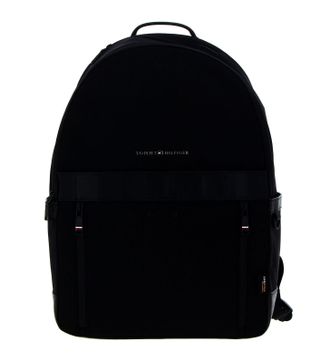 Tommy Hilfiger Men TH Elevated 1985 Backpack Hand Luggage, Black (Black), One Size