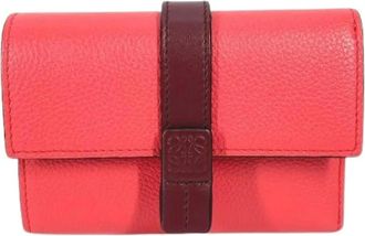 Loewe Pre-owned Wallets, female, Pink, Size: ONE SIZE Pre-owned Leather Wallet