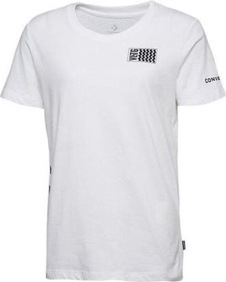 Converse (WMNS) Converse Voltage T-Shirt Asia Sizing White Black 10017752-A02