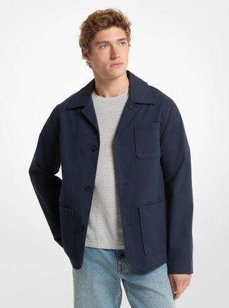 Michael Kors Cotton-and-Linen Blend Chore Coat