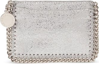 Stella McCartney Portacarte Falabella con decorazione - Argento