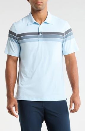 Faherty Shorelite Polo in Nantucket Breeze Surf Stripe at Nordstrom Rack, Size Xx-Large