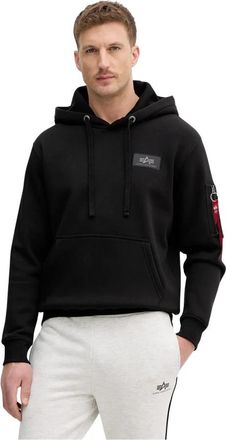 Alpha Industries Backprint Mirror Camo Hoodie - Heren - Hoodies - Zwart - L - Katoen - Hoodies & sweatvesten