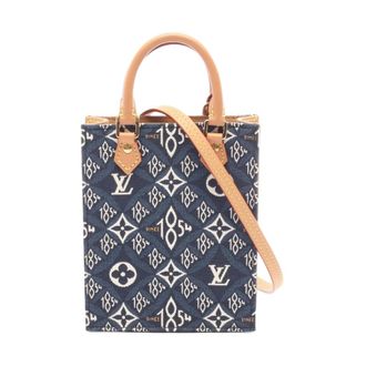 Louis Vuitton Pre-owned Monogram Denim Petite Malle Bag - Dames - Pre-owned - Blauw - Maat: ONE Size Denim