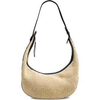 Khaite Augustina Hobo Bag in 367 Black /Natural at Nordstrom