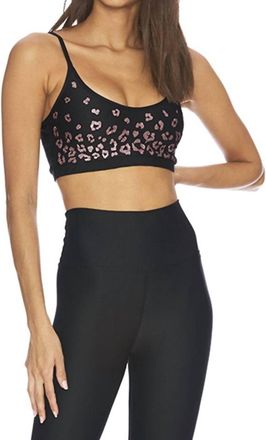 Beach Riot Leopard Liz Top In Black
