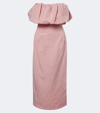 Magda Butrym Cotton and silk corset dress