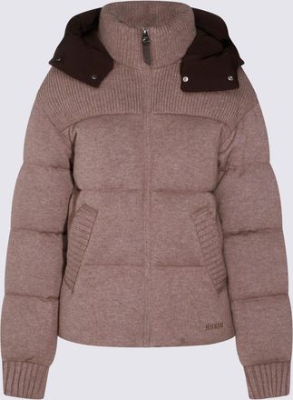 Mackage Brown Wool Down Jacket