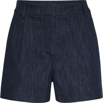 Brunello Cucinelli denim Bermuda shorts - women - Cotton/Viscose/Polyamide/Polyester/Elastane - 44 - Blue