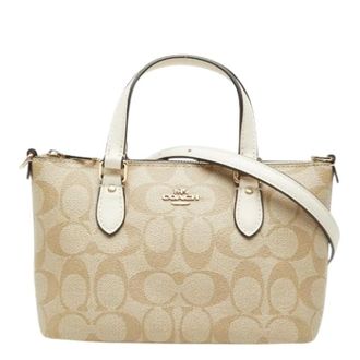 Coach Pre-owned Signature PVC 2way bag - - Pre-owned - Donna - Beige - ONE SIZE