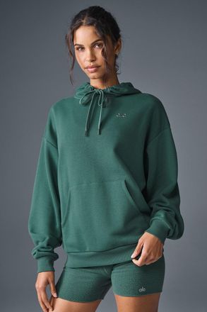 Alo | Accolade Hoodie in Winter Ivy Green, Size: 2XL