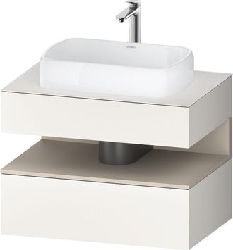 Duravit Duravit - Qatego Consola Mueble Bajo Lavabo, 1 Extra&iacute;ble, 1 Caj&oacute;n
