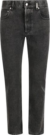 Alexander McQueen Stijlvolle Jean Broek - Heren - Slim Fit Jeans - Grijs - XL - Katoen - Jeans