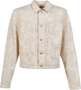 Kenzo x Verdy Giacca denim - Bianco