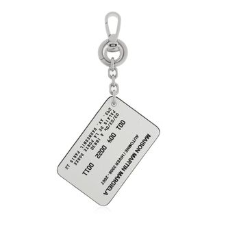 Maison Margiela Keyrings, unisex, White, Size: ONE SIZE Keyring with leather strap