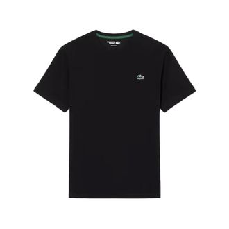 Lacoste T-Shirts, male, Black, Size: XL Ultra Dry Crocodile Graphic Sport T-Shirt